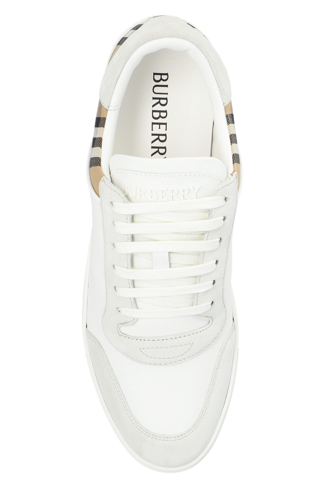 Burberry leather suede and house check sneakers hot sale